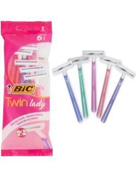 Ξυραφάκια BIC TWIN LADY 6τμχ