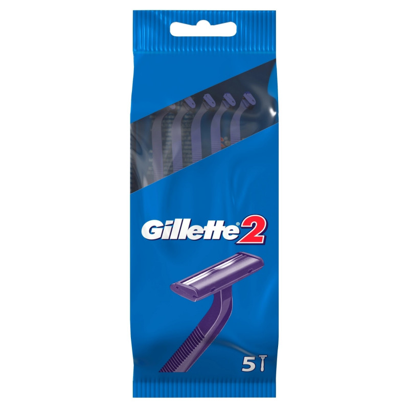 Gillette Blue2 Slalom Ξυραφάκια μιας Χρήσης με 2 Λεπίδες 5τμχ