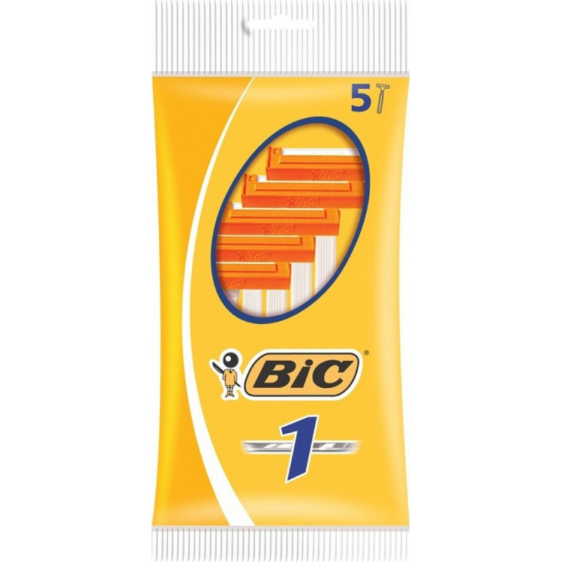 Bic Classic 1 Ξυραφάκια μιας Χρήσης με 1 Λεπίδα 5τμχ