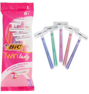 ΞΥΡΑΦΑΚΙΑ BIC TWIN LADY 6τμχ