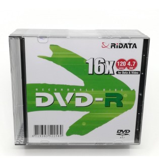 DVD-R ΜΟΝΟ SLIM  4.7GB ΜΕ ΘΗΚΗ