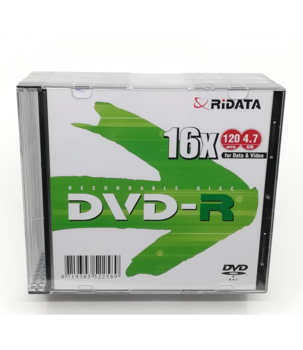 DVD-R ΜΟΝΟ SLIM  4.7GB ΜΕ ΘΗΚΗ