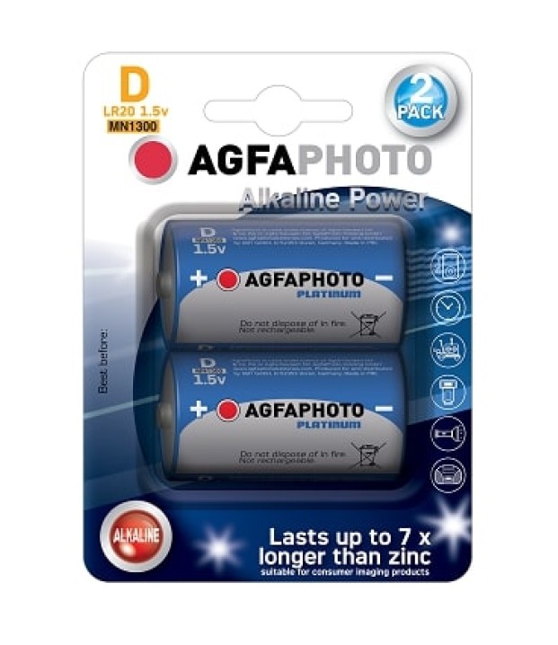 ΜΠΑΤΑΡΙΕΣ AGFA LR20 ΑΛΚΑΛΙΚΕΣ 2τεμ.