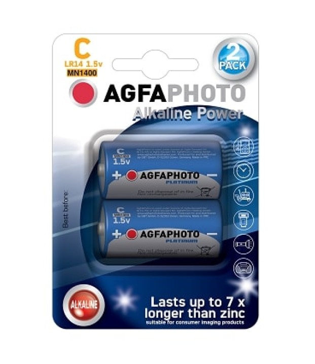 ΜΠΑΤΑΡΙΕΣ AGFA LR14 ΑΛΚΑΛΙΚΕΣ 2τ