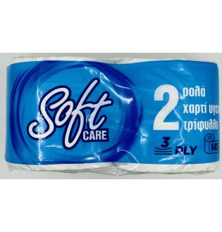 ΧΑΡΤΙ ΥΓΕΙΑΣ SOFTCARE 2τεμ.Χ80 γρ 3φ