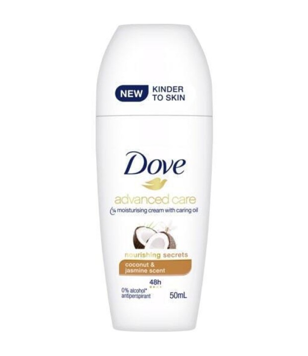 ΑΠΟΣΜΗΤΙΚΟ DOVE ROLL ΟΝ 50ML/τεμ  COCONUT & JASMINE ( ADVANCED CARE )